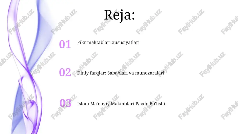 l maktablar paydo bo'ldi. sunni va shia kabi yirik maktablar paydo bo'ldi, ularni xususiy ilohiy doktrinalar, huquqiy amaliyotlar va rahbarlikka oid qarashlar farq qiladi. siyosiy va ijtimoiy omillarning ta'siri siyosiy va ijtimoiy sharoitlar islom maktablari rivojiga katta ta'sir ko'rsatdi. qur'on va hadisning turli talqinlari bu maktablar o'rtasida doktrinal farqlarga olib keldi. sufizmning xilma-xil tarmoqlari: chishtiylikdan naqshbandiylikgacha sufizm chishtiy va naqshbandiy tariqatlari kabi turli shoxlarni o'z ichiga oladi, ularning har biri o'ziga xos amaliyot va ta'limotlarga ega. o'n ikki imamli shialar: yashirin imam va ruhoniylar hokimiyati o'n ikki imomlik shialar yashirin imomga ishonishadi, u adolatni o'rnatish uchun qaytib keladi. qur'on, hadis va aql-aqlning roli haqida turli xil talqinlardan kelib chiqqan doktrinal farqlar. imom malik maktabi: malik mazhabi islom dinidagi turli mazhablar qur'on va sunnaga turlicha talqin qilish natijasida paydo bo'ldi. malik mazhabiy maktabi to'rtta asosiy sunniy islomiy huquq maktablariidan biri hisoblanadi. shia islom: farqlanuvchi yo'llar asosiy doktrinal farqlar ali ibn abi …