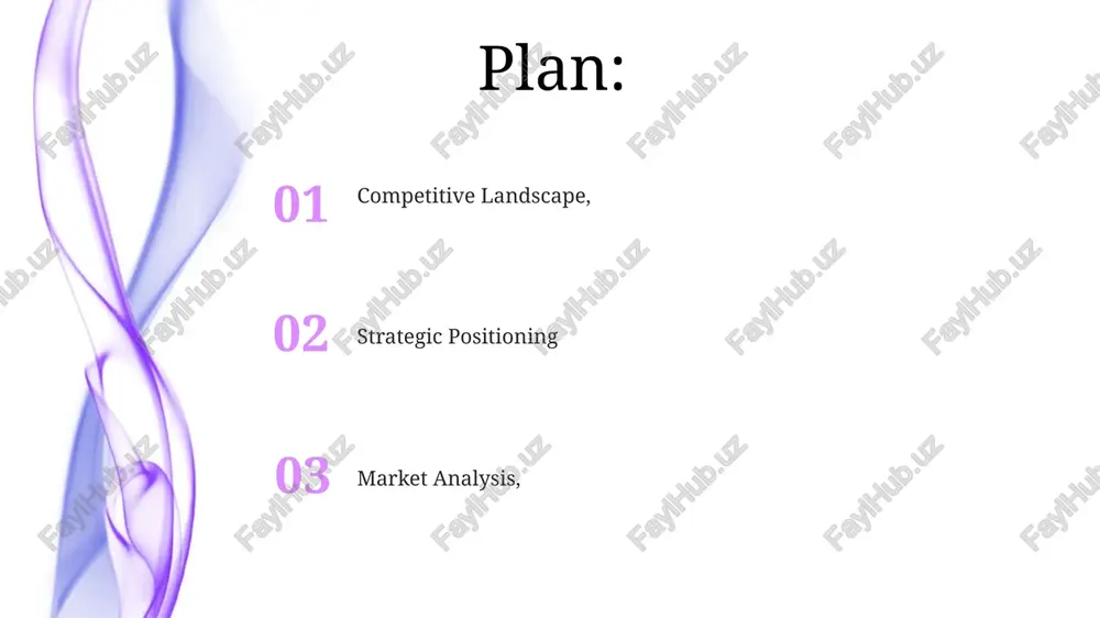 s. industry trends industry trends: analyze growth, emerging technologies, and market shifts. competitors: research strengths, weaknesses, and strategies of key players. markets: identify target audiences, market size, and competitive landscape. key competitors key competitors: identify direct and indirect rivals offering similar products or services. markets: analyze target customer segments, geographic regions, and industry verticals. competitor analysis: evaluate competitor strengths, weaknesses, strategies, and market share. growth opportunities add text add text add text add text add text add text competitors: understanding their strengths, weaknesses, and strategies to gain a competitive advantage. markets: analyzing key demographics, market trends, and competitive landscapes to identify potential opportunities. growth opportunities: expanding into new markets, developing innovative products, and strengthening customer relationships. competitive landscape 01 02 03 competitive landscape: analyzing key competitors' strengths, weaknesses, strategies, and market share. competitors: understanding their products/services, pricing, marketing, and distribution strategies. markets: identifying target customer segments, market size, growth potential, …
