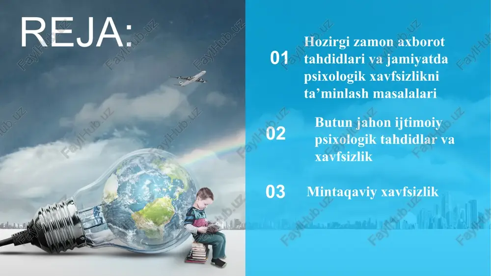 majmui yoki shaxsning hayotiy muhim manfaatlarining himoyalanganlik holati sifatida ta’riflanadi. shuningdek, doimiy barqaror tinchlik sharoitlarida o’z qonuniy huquq va erkinliklarini to’siqlarsiz yuzaga chiqarish faoliyatidir. o’zbekiston respublikasining konstitutsiyasi va xavfsizlikka oid qonunchiligiga muvofiq, shaxsning huquq va erkinliklari uning hayotiy muhim manfaatlarini tashkil etadi jamiyat xavfsizligi – jamiyatning ma’naviy va moddiy qadriyatlarini saqlanishini hamda muhofaza etilishini ta’minlovchi shart-sharoitlar majmuidir. jamiyat xavfsizligi jamoat tashkilotlari, huquqiy normalar hamda tegishli shartsharoitlarni shakllanishini kafolatlovchi taraqqiy topgan ijtimoiy ongni va ijtimoiy sherikchilikni taqazo etadi. xavfsizlik subyektlari uchligida – shaxs, jamiyat va davlat – hamda ularning manfaatlari tizimida jamiyat xavfsizligi milliy xavfsizlikning nisbatan subyektiv-individual va asosan kollektiv elementi sifatida namoyon bo’ladi davlat xavfsizligi – ushbu atama ikki xil ma’no kasb etadi. hozirgi zamon xavfsizlik tadqiqotlarida davlat xavfsizligi tor ma’noda, ya’ni milliy xavfsizlikning tarkibiy qismi sifatida tushuniladi. ushbu mazmunda davlat va uning xavfsizligi, shaxs va jamiyat xavfsizligi bilan bir qatorda, milliy xavfsizlikning asosiy uch elementidan biri sifatida belgilanadi hamda …