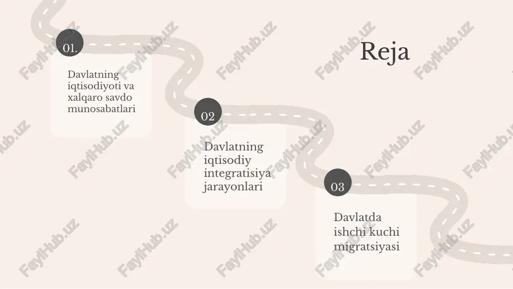 istiqbollari kelajakda pokiston iqtisodiyoti yangi texnologiyalar, investitsiyalar, iqtisodiy siyosatlar va yangi bozorlar orqali rivojlanishi mumkin. sanoat va xizmatlar sohasida innovatsiyalar muhim rol o'ynaydi. innovatsiyalar va texnologiyalar: yangi imkoniyatlar raqamli iqtisodiyot, sun'iy intellekt va texnologik innovatsiyalar ishlab chiqarish va xizmatlar sohasida yangi imkoniyatlar yaratadi. bu, ayniqsa, raqamli banklar va elektron tijorat uchun muhim. barqaror rivojlanish va ekologik masalalar ekologik muvozanatni saqlash, energiya samaradorligini oshirish va iqlim o'zgarishlariga qarshi kurashish uchun strategiyalar ishlab chiqilishi va amalga oshirilishi zarur. 01. 02. 03. pokistonning iqtisodiy integratsiya jarayonlari iqtisodiy integratsiya, iqtisodiy faoliyatlarning kengayishi va davlatlar o'rtasida hamkorlikni kuchaytirish jarayonidir. pokiston mintaqaviy va global hamkorliklarni rivojlantirish uchun iqtisodiy strategiyalarni amalga oshirmoqda, masalan, cpec loyihasi va bmt bilan hamkorlik. xalqaro tendensiyalar, masalan, erkin savdo va investitsiyalar, pokistonning iqtisodiy rivojlanishida muhim rol o'ynaydi va strategik yondashuvlarni shakllantiradi. photo by georgi kalaydzhiev on unsplash 1 2 3 ushbu slaydda mintaqaviy hamkorlikning iqtisodiy rivojlanishga ta'siri, pokistonning mintaqaviy tashkilotlaridagi roli va …
