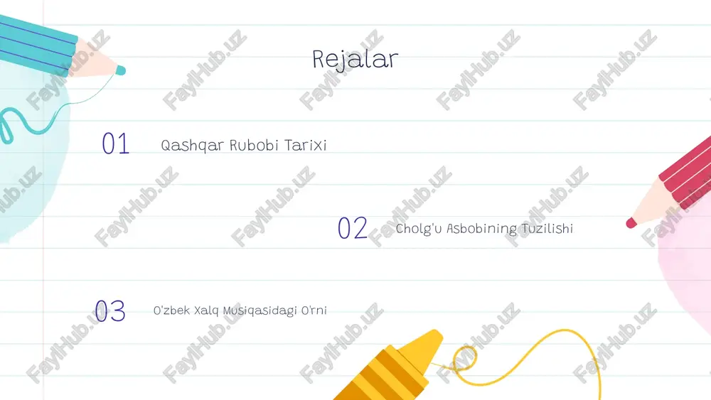 susiyatini ta'minlaydi. qashqar rubobi o'zbek xalq cholg'ulari orasida o'ziga xos tuzilishga ega. u ko'pincha yog'och tanasi va torli sathlardan tashkil topgan. dizayni oddiy, ammo juda nafis va estetik ko'rinishga ega. cholg'u asbobining asosiy qismlari qashqar rubobi cholg'usi o'zbek xalq cholg'ulari orasida o'ziga xos tuzilishga ega. asosiy qismlari uning ovozini hosil qiluvchi muhim elementlardir. cholg'u asbobining asosiy qismlari orasida tanasi, torli sath va torlar mavjud. har bir qismning o'ziga xos funksiyasi bor, ular birgalikda rubobning noyob ohangini yaratadi. masalan, tananing yog'ochdan tayyorlangan joyi tovushning rezonansini kuchaytiradi, torlar esa turli notalarni ijro etishda yordam beradi. shu orqali qashqar rubobi musiqa ijrosida chuqur va boy ovoz beradi. qashqar rubobi tarixi va xususiyatlari qashqar rubobi o'zbek xalq cholg'ularining muhim qismini tashkil etadi, u qadimiy an'analarga ega. bu cholg'u o'ziga xos ohang va ritmlari bilan ajralib turadi. qashqar rubobi asosan tor va chuqur ovoz beruvchi simlar yordamida chalinar va unda qadimiy sharqona uslublar aks etadi. …