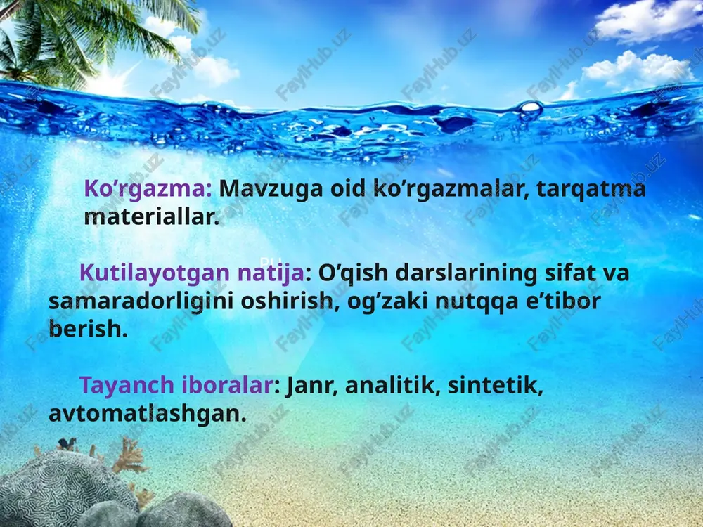 ilgan vatan haqidagi mavzularda vatan - bu er, suv, o’rmon, tog’, dalagina emas, balki avvallo o’z mehnati bilan el boyligiga boylik qo’shuvchi, xushchaqchaq, erkin hayot yaratuvchi o’z kuci va hayotini ayamasdan dushmanlardan ona yerini himoya qiluvchi kishilar xalq ekanini tushunishga erishadilar. tabiat va kishilar mehnati haqidagi yuksak badiiy asarlarni o’qib taxlil qilish bilan bolalar o’z bilimlarini borliq haqidagi yangi ma’lumotlar bilan boyitadilar, ularda tabiatga muhabbat tarbiyalanadi, ular tabiat boyliklariga ehtiyotkorona munosabatda bo’lishga odatlanadilar. vatan posbonlari, o’tmishni o’rganish burchimiz bo’limiga oid materiallar o’quvchilarni juda ko’p voqea-hodisalar bilan tanishtiradilar. vatanimiz qaxramonlari, vatan posbonlarining kuch-qudrati haqida bilimga ega bo’ladilar va vatanga bo’lgan sadoqati, muhabbati ortadi. jaloliddin manguberdi va shiroqdek qo’rqmas, botir bo’lib yetishishga undaydi. o’quvchilarni axloqiy va estetik tarbiyalash “go’zal fazilat-inson husni” mavzusida boy materiallar berilgan. bolaga quruq nasihat qilish emas, balki ma’lum fazilatlarni keltirib chiqaradigan aniq hayotiy vaziyat yaratish hal qiluvchi tasir ko’rsatadi. badiiy adabiyot o’quvchilarga kuchli ta’sir etadi, ularda qatnashuvchi shaxslardan …