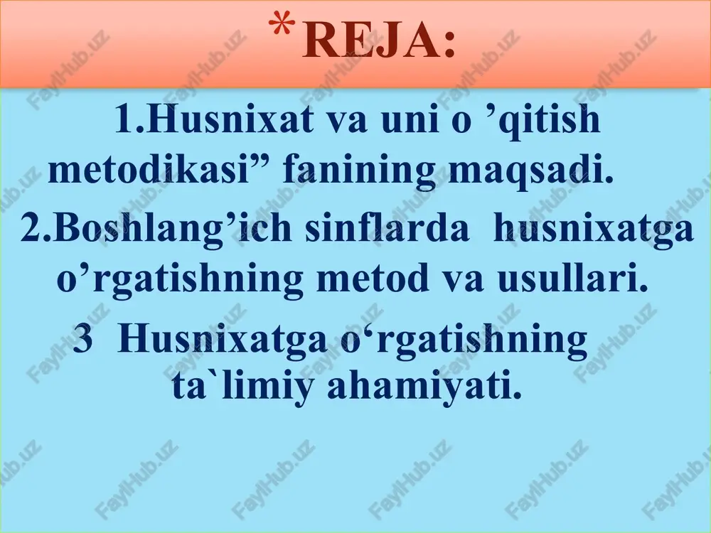 irish. husnixat va uni o'qitish metodikasi boshqa fanlar bilan uzviy aloqada bo’lib ularning natijalariga tayanadi. amaliy fan hisoblangan husnixat va uni o’qitish metodikasi til o’rganish jarayoni hamdir. yozish uchun tanlangan til faktlari ayni vaqtda adabiy tilni o’zlashtirib borishga yordam beradi. yozuv haqida ma'lumot. yozuv - biror tilda qabul qilingan maxsus belgilar yig’indisi. yozuv tushunchasi tilning tovush elementlari (so’z, bo’g’in, tovush)ni ifodalovchi belgilarnigina emas, balki piktografiya, ideografiya shakllarini ham o’z ichiga oladi. bular aloqa qilish belgilari yig’indisi sifatida yozuvdan ilgarigi belgilar (xotira yozuvi, hisoblash yozuvi va boshqalar)ga qarama-qarshi qo’yilgan. image1.png /docprops/thumbnail.jpeg