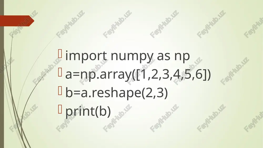 numpy kutubxonasi - Page 2
