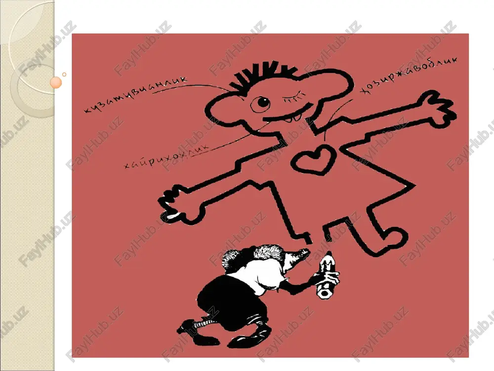 ngiz? yaxshi odam yomon odam uchun o'qituvchi, yomon odam yaxshi odam uchun ... material mulohazani qanday tugatish mumkin? hech narsa odamlarni bir-biriga ... dek yaqinlashtira olmaydi. l.n.tolstoy odamlar o'zlari ... odamdangina biror narsa o'rganadilar. i.gyote javobingizni tekshiring odamlar o'zlari yaxshi ko'rgan odamdangina biror narsa o'rganadilar. i.gyote hech narsa odamlarni bir-biriga beg'ubor tabassumdek yaqinlashtira olmaydi. l.n.tolstoy thank you for your attention!