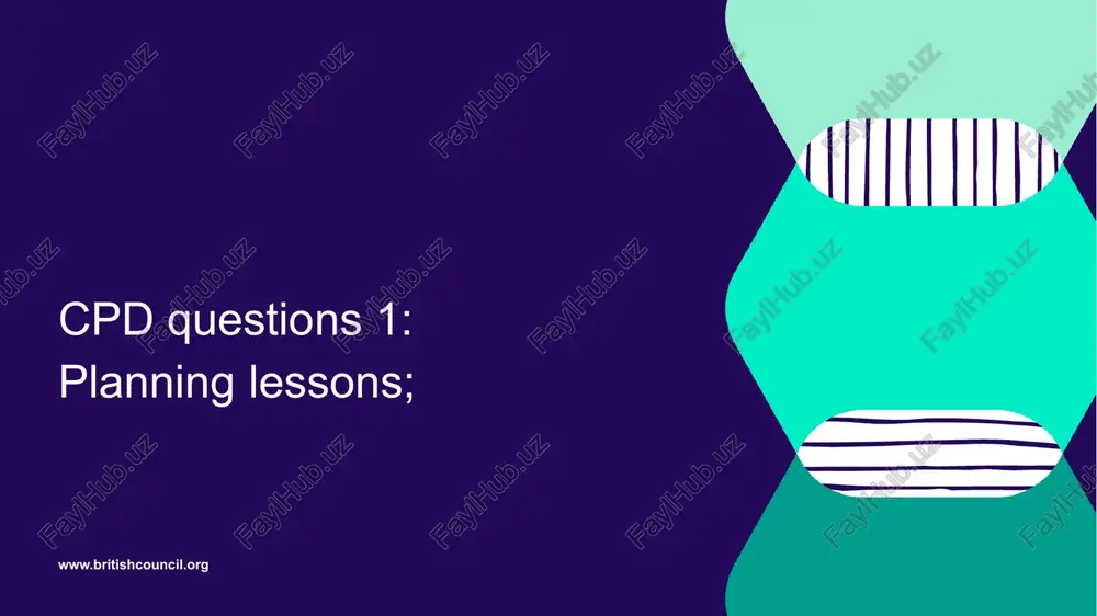 es to life’ by kieran donaghy). use the notes you have made for your homework task and the questions in the pre-session reading task to guide your discussion. (the questions are on the next slide) www.britishcouncil.org 7 task one: discuss the following questions 8 do you use the three different types of lesson learning outcomes explained in the article? can you think of any other types of learning outcome relevant to your lessons? do you use the action verbs (based on bloom’s taxonomy) to help formulate learning outcomes for your lessons? do you know of any other resources or frameworks in addition to bloom’s taxonomy that help with formulating learning outcomes? what do you think about the concept of backwards planning discussed in the article? do you know of any other key concepts like this that are also useful to keep in mind when planning a lesson? the article talks …
