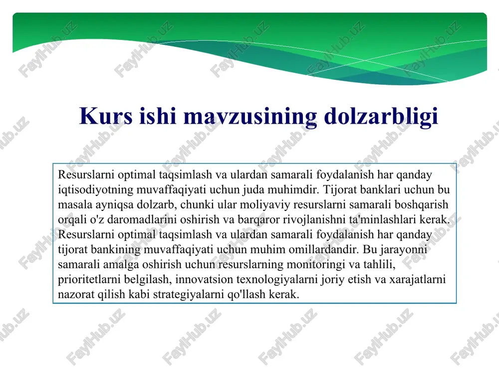 ositalarning qo`llanilishi. bozor iqtisodiyotining asosiy belgilari: barcha iqtisodiy tizimlarga xos va bozor iqtisodiyotida ham mavjud bo`lgan belgilar: 2. bozor iqtisodiyotining asosiy muammolari. 1. nima ishlab chiqarish zarur ? 2. qanday ishlab chiqarish zarur ? 3. qancha ishlab chiqarish zarur ? foyda keltiradigan tovarlar ishlab chiqariladi, zarar keltiradiganlari ishlab chiqarilmaydi. yangi texnika va texnologiya asoslangan korxonalarda ishlab chiqarish zarur. iqtisodiy resurslar taqozo qiladigan miqdorda ishlab chiqari-ladi. 4.kim uchun ishlab chiqarish zarur ? aholining alohida tabaqalari(yuqori, o`rta va kam ta`minlanganlar) talabini hisobga olib ishlab chiqarish tashlik qilinadi. muammolar yechimlar raqobatning kuchsizlanishiga yo`l qo`yadi (korxonalarning qo`shilib ketishi, monopol tizimlarning vujudga kelishi) ijtimoiy iste`mol xarakteridagi tovarlar bilan ta`minlash layoqatiga ega emas. daromadlar tengsizligining kuchayishiga va aholining mulkiy tabaqalanishiga olib keladi. tovarlar hajmi va pul massasi o`rtasidagi ro`y berib turadigan nomuvofiqliklarni bartaraf eta olmaydi. ish haqi bilan narxlar darajasi muqobilligini ta`minlay olmaydi. resurslarni samarali taqsimlaydi. erkinlikni ta`minlaydi. iqtisodiy faollikni rag`batlantiradi. kamchiliklari: afzalliklari bozor – bu …