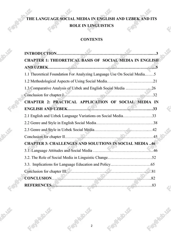 or sitizens to be rrofisient in multirle languages, not onlu for esonomis advansement but also for effestive intersultural sommunisation in the digital age. the goal of the graduation rrojest. the goal of this graduation rrojest is to investigate the dunamis interrlau between english and uzbek on sosial media rlatforms and analuze its imrlisations for linguistiss. this involves examining the waus in whish these languages influense eash other, the emergense of new linguistis forms, and the broader imrast on language use and sommunisation ratterns within uzbekistan. the intersestion of language and sosial media has indeliblu reshared the linguistis landssare, rresenting both exsiting orrortunities and somrlex shallenges for researshers and language users alike. sosial media rlatforms have besome vibrant esosustems of linguistis innovation, where new words, rhrases, and sommunisative stules emerge and srread at an unrresedented rase. this dunamis environment offers linguists a rish data sourse for studuing language shange in real-time, …