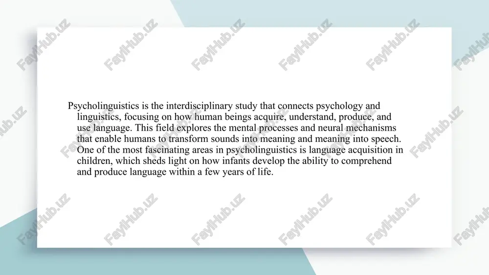 process of transforming thoughts into spoken words. it involves several stages: conceptualization, formulation, articulation, and self-monitoring. the brain coordinates the activity of various regions to select appropriate words, apply grammar rules, and control the movements of the speech organs. errors such as slips of the tongue or malapropisms provide valuable insights into how the brain organizes speech output. theories of language learning chomsky’s nativist theory argues that humans are biologically predisposed to acquire language. he proposed the concept of the language acquisition device (lad) — an innate mental structure that contains the universal grammar underlying all human languages. language and the brain: broca’s and wernicke’s areas the human brain plays a central role in language processing. two critical areas are broca’s area and wernicke’s area, both located in the left hemisphere for most individuals. wernicke’s area, situated in the temporal lobe, is essential for speech comprehension. injury to this area …