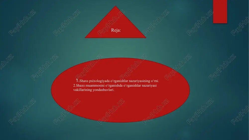 erganda. insoning xulq-atvori ko‘pincha ijobiy qo‘llab-quvvatlashni kutgandan, ba’zan salbiy kuchlardan qochishga sabab bo‘ladi. shunday qidib, bixeviorizm yo‘nalishiga ko‘ra shaxs individga nisbatan ongli tartibga solingan instiktlar, sotsiallashgan emotsiyalar, yangi ko‘nikmalarni shakllanishiga ko‘maklashuvchi plastiklik, muhitga molashuviga ko‘maklashuvchi va ularning saqlashga xizma qiluvchi qobiliyatlarni o‘zlashtirishida namoyon bo‘ladi. shaxs psixologiyasi – shaxs individualligini o’rganadigan psixologiyasining sohasi hisoblanadi. psixologiyaning ushbu sohasi psixologik bilimlarni analitik prinsiplar asosida tushuntiradi. analitik prinsiplarni qo’llash aniq ilmiy qiziqishlarning u yoki bu psixologik omillarini tahlil qilishni bildiridadi. shaxs nima? bu so'z insoniyat madaniyatida taxminan 300 yil oldin paydo bo'lgan. j.brunerning fikricha, xviii asrga borib taqaladigan "o’z-o'zi" tushunchasidan foydalanishni "shaxs" tushunchasining kelib chiqishining belgisi deb hisoblash mumkin. ayni paytda, ispan faylasufi baltazar, 17 asrda "shaxs" tushunchasini butunlay zamonaviy ma'noda ishlatadi. psixologiyada shaxsning ko'plab ta'riflari mavjud bu ta'riflarning ko'pchiligi uyg’unlik, belgilar tizimi, birlik, barqarorlik, ijtimoiylik, identiklik, individuallik (yaxlitlik, o'ziga xoslik), ichki men (avtonomiya, ijodkorlik) kabi xususiyatlarni o'z ichiga oladi. ko'pincha shaxs ong va …