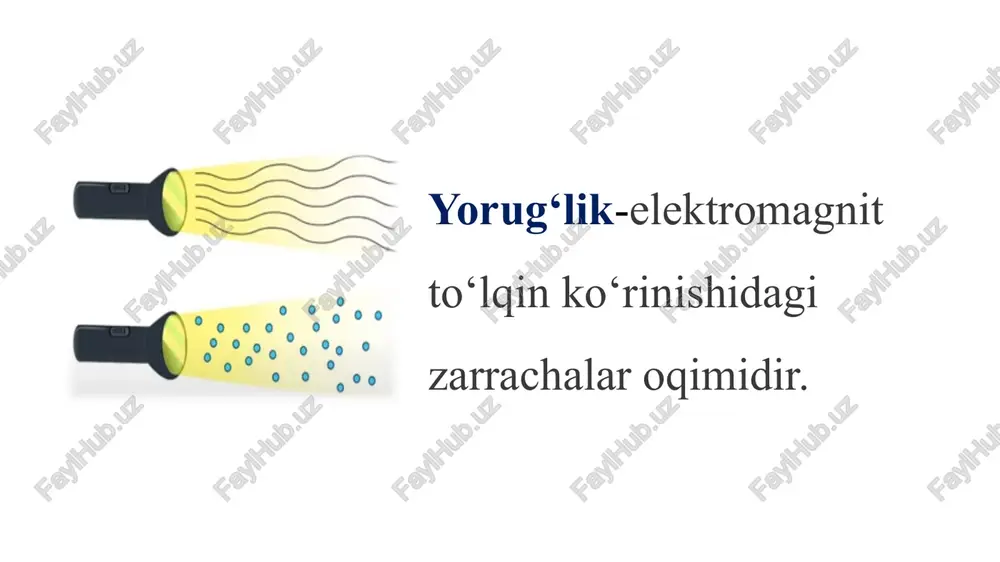 irida hosil bo‘ladigan elektr toki g — galvanometr bilan o‘lchanadi. idish devoriga kvars «darcha» qo‘yilgan. darchadan tushgan yorug‘lik nurlari bilan katod yoritilganda elektr zanjirida tok paydo bo‘ladi. bu tokni yorug‘lik ta’sirida katod sirtidan ajralib anodga tomon harakatlanayotgan manfiy zaryadli elektronlar hosil qiladi. bunday hosil qilingan tok fototok deyiladi. agar katod yoritilmasa elektr zanjirida fototok hosil bo‘lmaydi. image1.png image2.png image3.png image4.png image5.png image6.gif image7.jpeg image8.png image9.png image10.jpeg /docprops/thumbnail.jpeg