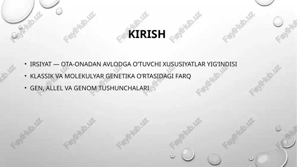 irsiyatning molekulyar asoslari - Page 2