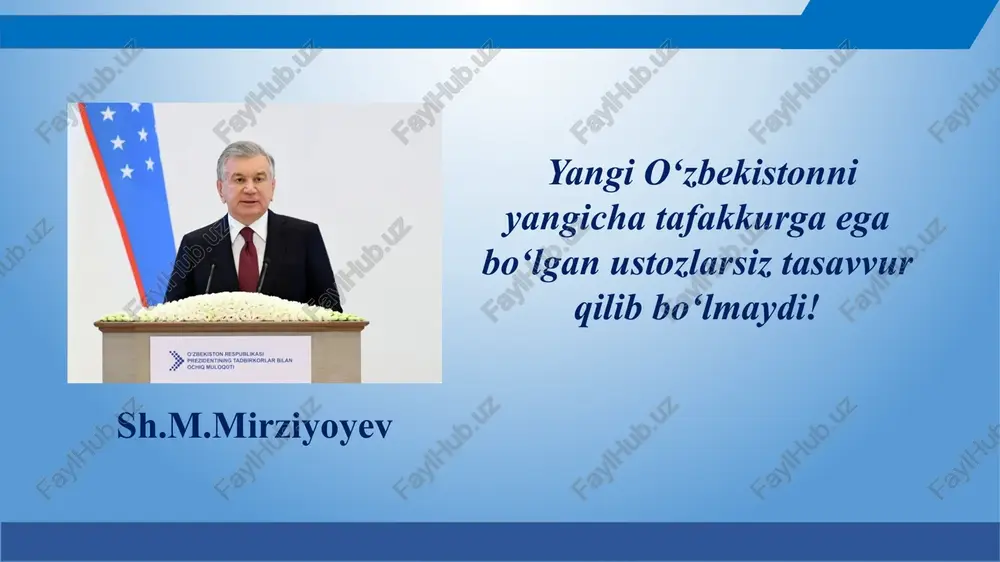 k-tadqiqot muhitini yaratish o‘qituvchilarning uzluksiz kasbiy rivojlaninshini ta’minlash maktabda yaxlit ta’lim muhitini shakllantirish mavzu yuzasidan o‘rganilgan xorij tajribasi aqsh maktablarda pedagogik tadqiqotning o‘ziga xosligi: amaliy va akademik yo‘nalishda olib boriladi; maktab ichidagi tadqiqot, otm lar bilan hamkorlikda, mustaqil loyiha; federal grantlar, shtat dasturlari, xususiy fondlar germaniya maktablarda pedagogik tadqiqotning o‘ziga xosligi: har bir shtat mustaqil ta’lim tadqiqotlarini olib boradi; maktab-universitet hamkorligi yo‘lga qo‘yilgan; inklusiv ta’limni barcha o‘quvchilar uchun teng imkoniyatlar; pisa standartlariga moslashilgan yaponiya maktablarda pedagogik tadqiqotning o‘ziga xosligi: lesson study – o‘qituvchilar birgalikda dars tahlil qilish va metodikani takomillashtiradilar; texnologiyalar integratsiyasi – sun’iy intelekt va raqamli ta’limdan keng qo‘llaniladi; intizom va ananaviy qadriyatlar – ta’lim jarayonida axloq va jamoaviy ishlashga urg‘u beriladi; pisa va xalqaro standartlar – ta’lim samaradorligi doim baholab boriladi qiyosiy tahlil n amaldagi holat (o‘zbekistonda) amaldagi holat ( xorijda) taklif 1 o‘qituvchilar uchun turli malaka oshirish kurslari va seminarlar tashkil etilgan (krk va krs) zamonaviy yondashuvlarni …