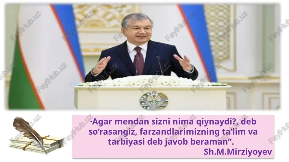 chilik bilan aloqalar va o'quvchilarni jalb etish strategiyalari haqida amaliy tavsiyalar beradi. 6 mavzuning maqsadi maktabda marketing xizmatini tashkil etish orqali ta'lim muassasasining ijobiy imijini shakllantirish, o‘quvchilar va ota-onalar bilan samarali aloqa o‘rnatish, ta’lim sifati va yutuqlarini keng targ‘ib qilish hamda maktabning raqobatbardoshligini oshirish. vazifa maktab imijini shakllantirish: maktabning yutuqlari va afzalliklarini targ‘ib qilish uchun reklama va axborot kampaniyalarini tashkil etish. ota-onalar va jamoatchilik bilan aloqa: ijtimoiy tarmoqlar, veb-sayt va boshqa kommunikatsiya vositalari orqali muntazam muloqot olib borish. o‘quvchilarni jalb qilish: maktabga qabul jarayonlarini targ‘ib qilish va ochiq eshiklar kunlarini tashkil etish. maktabda marketing xizmatlari tashkil etish usullari axborot kampaniyalari: maktabning muvaffaqiyatlari va tadbirlarini ijtimoiy tarmoqlar, veb-sayt va mahalliy ommaviy axborot vositalarida yoritish. brend yaratish: maktabning missiyasi, qadriyatlari va yutuqlarini aks ettiruvchi logotip, shior va vizual uslub ishlab chiqish. bozor tahlili o‘tkazish: ota-onalar va o‘quvchilarning ehtiyojlarini o‘rganish uchun so‘rovnomalar va intervyular tashkil etish. monitoring va tahlil: marketing tadbirlarining samaradorligini baholash …