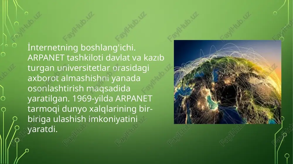 shqa formatdagi fayllardan iborat. telegram 2013-yilda aka-uka pavel va nikolay durov tomonidan yaratilgan bo‘lib, tezkorlik, xavfsizlik va qulaylikni birlashtirgan messenjer hisoblanadi. telegramning asosiy xususiyatlaridan biri bulutli saqlash tizimidir, bu esa foydalanuvchilarga xabarlar va fayllarni cheksiz miqdorda saqlash imkonini beradi. shuningdek, u katta hajmdagi guruhlar va kanallarni boshqarishga mo‘ljallangan bo‘lib, foydalanuvchilarga global auditoriya bilan o‘zaro aloqa qilish imkoniyatini taqdim etadi. telegramda botlar, maxfiy chatlar va ovozli qo‘ng‘iroqlar mavjud. messenjerning ochiq api’si dasturchilar uchun yangi funksiyalarni qo‘shish imkonini yaratadi. bugungi kunda telegram 800 milliondan ortiq faol foydalanuvchiga ega va o‘zining reklamasiz modeli bilan mashhur. tiktok 2016-yilda xitoyning bytedance kompaniyasi tomonidan ishga tushirilgan bo‘lib, qisqa videolar almashish platformasi sifatida butun dunyoda mashhurlikka erishdi. tiktok foydalanuvchilarga turli mavzulardagi videolarni yaratish, tahrirlash va ulashish imkonini beradi. platforma musiqa, maxsus effektlar va filtrlar yordamida ijodkorlikni qo‘llab-quvvatlaydi, bu esa uni yoshlar orasida ommalashtirdi. 2020-yildan boshlab tiktok eng ko‘p yuklab olingan ilovaga aylandi va bugungi kunda har oyda …