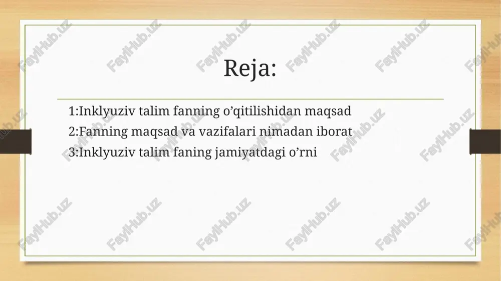 rini qo‘llash sohasida xabardorlik darajasini oshirish, ularni psixologik-pedagogik jihatdan qo‘llab-quvvatlash maxsus ehtiyojli bolalarnining ta’lim-tarbiyasida teng huquqlilikmuammosini hal etish bugungi kunning dolzarb muammolaridan biridir. ammobugungi kunda ham juda ko‘plab bolalar turli xildagi sabablarga ko‘ra ta’limdanchetda qolib ketmoqdalar. inklyuziv ta’limga jalb qilishning tashkiliy, ilmiy-uslubiy choralarini ko‘rib chiqish, ya’ni mutaxassislarni tayyorlash, malakasinioshirishga oid tadbirlarni ishlab chiqish lozim. alohida yordamga muxtojbolalarni umumta’lim muassasalariga jalb qilishning ikki asosiy omili bor:birinchidan, alohida ehtiyojga ega bo‘lgan bolalar ham sog‘lom bolalarbilan birgalikda o‘zaro faoliyat ko‘rsatishlari mumkin. inklyuziv ta’limmaqsadga muvofiq tarzda tashkil etilsa, maxsus ehtiyojli bolalar ijtimoiytomondan himoyalanadilar, sog‘lom bolalar esa ijtimoiy adolat va tenglikningtan olinishi buyukligini, nogiron bolalarga nisbatan yanada mehribon vae’tibor bilan munosabatda bo‘lishni his etadilar inklyuziv talimning tashkil etilishidan maqsad hozirgi kunda jahon miqyosida keng targ‘ibot qilinayotgan inklyuziv ta’limstrategiyasi, ya’ni o’sishi va rivojlanishida muammolari bo‘lgan bolalarni o‘qitish,tarbiyalash masalasi o’zbekistonda ham dolzarb muammolar sirasiga kiradi.inkluziv so’ziga to’xtalib o’tadigan bo’lsak, u ingliz tilidan olingan bo’lib,inclusive, inclusion–uyg‘unlashmoq, uyg‘unlashtirish, qamrab …