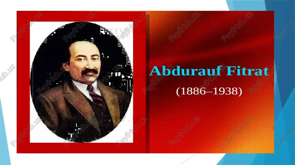 abdurauf fitratning hayoti va ijodi mavzusidagi taqdimoti - Page 2