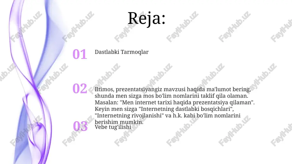 ning estetik va texnik chegaralarini aks ettiruvchi, uning jozibadorligi va g'alati xususiyatlarini ta'kidlaydigan raqamli hujjatli film. shaxsiy xotiralarni, tarixiy kontekstni va texnologiyaning evolyutsiyasini birlashtirib, o'tgan davrning jonli tasvirini yaratadigan hikoya. xavfsizlik va maxfiylik muammolari shaxsiy hayotga tajovuz qilish va shaxsiy ma'lumotlar ustidan nazorat etishning etishmasligi. ma'lumotlar buzilishi va ruxsatsiz kirish. maxfiy ma'lumotlarning ochilishi va noto'g'ri ishlatilishi. ushbu matnda, internetning madaniy va ijtimoiy ta'siri, shuningdek, kelajakdagi potentsiali ham tahlil qilinadi. u 1960-yillardan 1990-yillarning boshlariga qadar bo'lgan davrni qamrab oladi va vebni yaratishga olib kelgan texnologiyalarning rivojiga e'tibor qaratadi. "webning tong'i" kitobi jahon to'ri (www) ning dastlabki tarixi haqida. jahon tarmog'i iltimos, ma'lumot olishni istagan "global tarmoq" nomini ayting. masalan: "olimlar global tarmog'i" yoki "kutubxonalar global tarmog'i". nomni aytgandan so'ng, sizning so'rovingizga muvofiq qisqacha va qo'shimcha so'zlarsiz eng muhim uchta ma'lumotni beraman. ma'lumot ma'lumot dot-com bumi 1990-yillarning o'rtalaridan 2000-yillarning boshlariga qadar internetga asoslangan biznes va texnologiya investitsiyalari tez sur'atlar bilan o'sgan davr. …