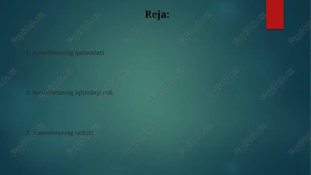 yerning atmosfera qobigʻining tuzilishi - Page 2