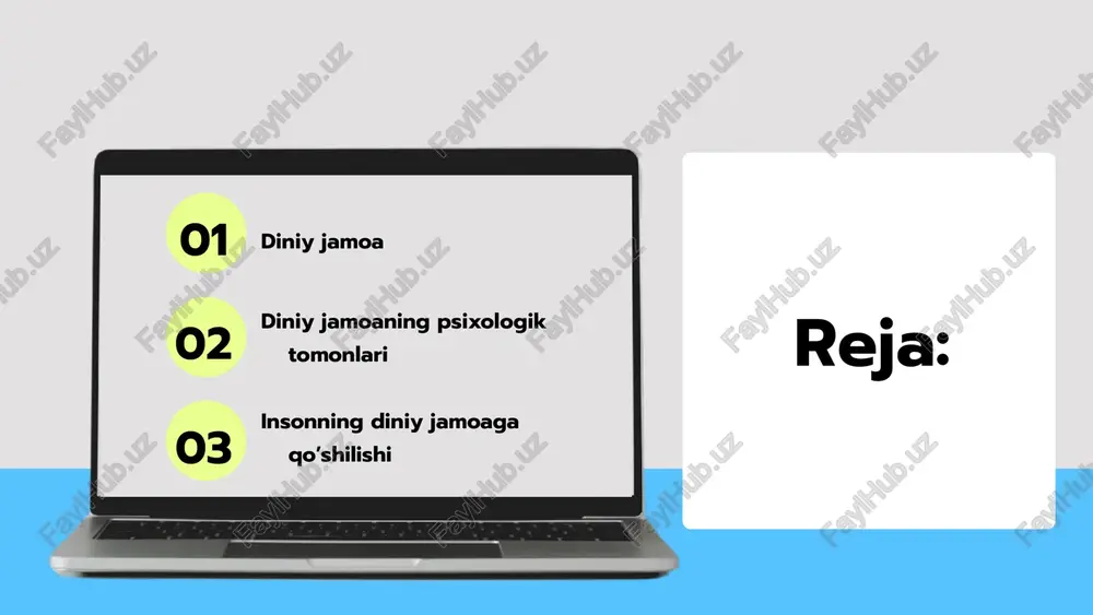 qo'llab-quvvatlash va jamoaga tegishlilik hissini izlash maqsadida diniy jamoalarga qo'shiladilar. bu, o'z navbatida, xavfsizlik va barqarorlik hissini oshiradi. madaniy madaniy omillar va an'analar diniy jamoaga qo'shilish ko'pincha madaniy an'analar va oilaviy ta'sirlar bilan bog'liq. odamlar o'z madaniyatlarini davom ettirish yoki yangi madaniyatlarni qabul qilish uchun jamoalarga qo'shiladilar. bu jarayon shaxsiy identifikatsiya va madaniy merosni saqlashda muhimdir. xulosa xulosa va ahamiyati diniy jamoaga qo'shilish sabablari ruhiy, ijtimoiy va madaniy jihatlarni birlashtiradi. har bir inson o'ziga xos sabablar bilan jamoaga qo'shiladi, bu esa jamoalarning rang-barangligi va ijtimoiy rolining ahamiyatini ko'rsatadi. diniy jamoaga qo'shilishning psixologik ta'siri identifikatsiya jarayoni diniy jamoaga qo'shilish jarayonida shaxs o'zini jamoa bilan birlashtirib, uning qadriyatlari va e'tiqodlari bilan identifikatsiya qiladi. masalan, yangi a'zo jamoaning diniy marosimlariga qatnashib, o'zini ularning bir qismi sifatida his qiladi. qabul qilish jarayoni jamoaga qabul qilish jarayoni shaxsning yangi jamoa a'zolari tomonidan qabul qilinishini o'z ichiga oladi. bu jarayon, shaxsga o'zini xavfsiz his qilish imkonini …