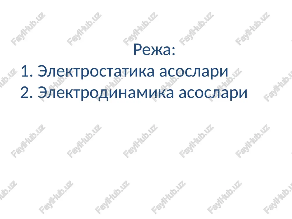 elektrostatika va elektrodinamika asoslari - Page 2