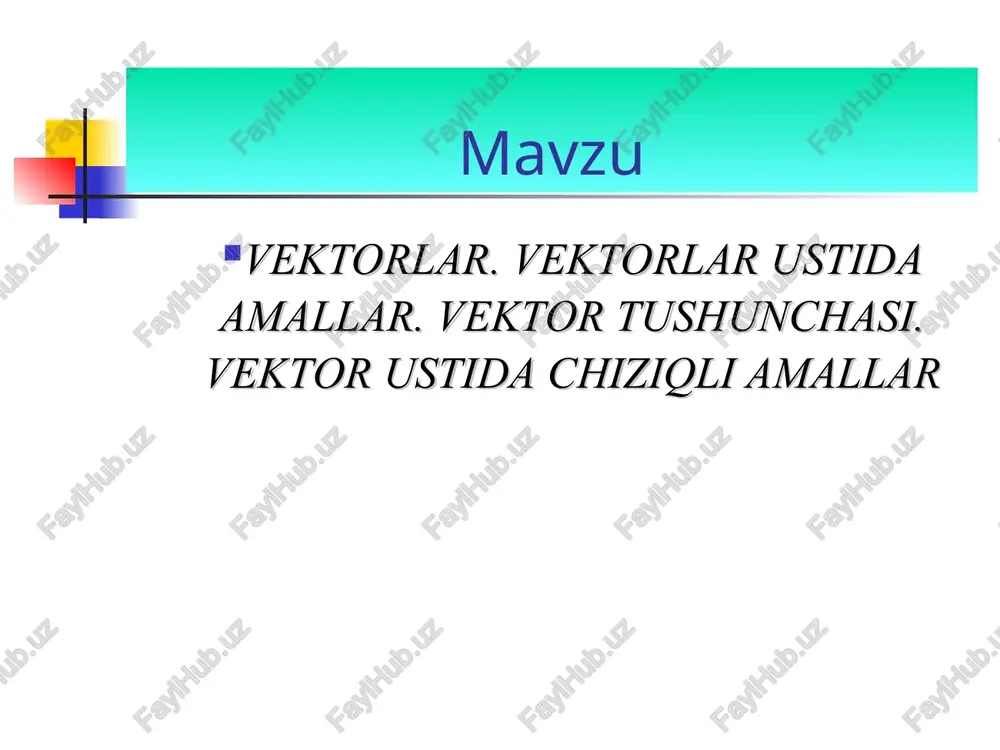yo`naltirilgan kesma vektor - Page 2