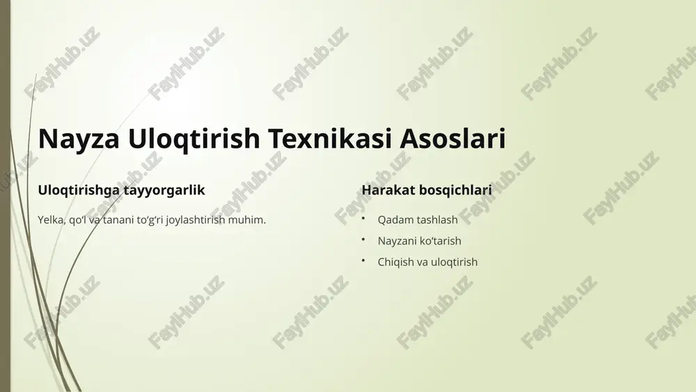 9 yengil atletika uloqtirish turlarini rivojlantirish istiqbollari texnologiya va ilmiy yondashuv rivojlanmoqda. yosh avlod uchun ko‘proq imkoniyatlar yaratilmoqda. davlat va nodavlat tashkilotlar sportni qo‘llab-quvvatlashda faol. 10 image1.png image2.png image3.png image4.png image5.png image6.png image7.png image8.png image9.png image10.png image11.png image12.png image13.png image14.png image15.png image16.png image17.png