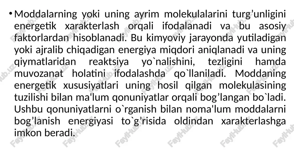 molekulalarning energetikasi - Page 2