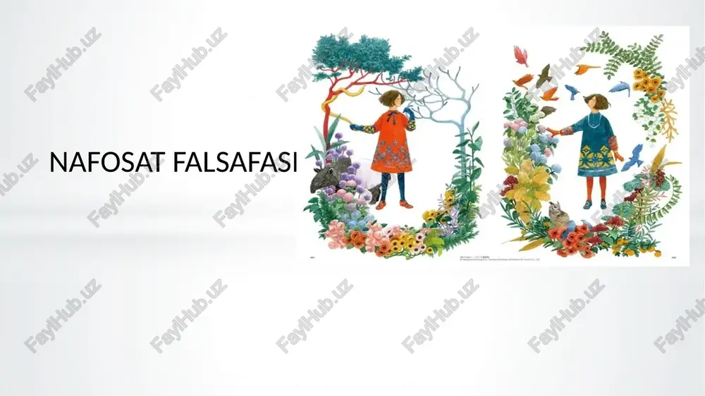 o‘shliqni to‘ldirdi nafosat falsafasi fanining predmeti yuqorida aytilganlardan kelib chiqsak, «go‘zallik falsafasi» degan ibora bu fanning mohiyatiga ko‘proq mos keladi. negaki, u faqat san’atdagi go‘zallikni emas, balki insondagi, jamiyat va tabiatdagi go‘zallikni ham o‘rganadi. shuningdek, go‘zallikdan boshqa ulug‘vorlik, fojiaviylik, kulgililik, mo‘jizaviylik, xayoliylik, uyg‘unlik, noziklik singari ko‘pdan ko‘p tushunchalar mavjudki, ularni tadqiq etish ham estetika fanining zimmasida. lekin, bu o‘rinda, shuni unutmaslik kerakki, mazkur tushunchalarning har birida go‘zallik, bir tomondan, unsur sifatida ishtirok etsa, ikkinchi tomondan, ularning o‘zi go‘zallikka nisbatan unsur vazifasini o‘taydi. ana shu aloqadorlikning voqelikda namoyon bo‘lishini biz nafosat deb ataymiz. nafosatshunoslik fanining tadqiqot doirasi san’at nafosat falasafasining tadqiqot obyekti sifatida o‘ziga xos olam. unda estetik xususiyatlar bo‘rtib ko‘zga tashlanadi. shunga ko‘ra, uni nafosatga burkangan ijtimoiy hodisa deyish mumkin. san’at hayotni in’ikos ettirarkan, insonning o‘zini o‘ziga ko‘rsatuvchi ulkan ko‘zgu vazifasini o'taydi. u insonni o‘rgatadi, da’vat etadi, go‘zallashtiradi. bu vazifalarni bajarishda nafosatshunoslik (estetika) san’atning ko‘makchisi, yetakchisi hisoblanadi. nafosatshunoslik fanining tadqiqot …