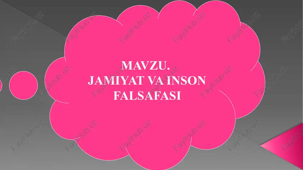 ridan platonning (e.a. 427-347) ≪davlat≫, ≪qonunlar≫ hamda aristotelning (e.a. 384-322) ≪siyosat≫ asarlaridagi umumiy g’oya: jamiyat va inson munosabati haqidagi ijtimoiy-falsafiy qarashlarni ilmiy anglashga qaratilganligi bilan ahamiyatlidir. abu nasr farobiy odamlarga nisbatan ularni birlashtirib turuvchi ibtido – insoniylikdir deydi. abu ali ibn sino jamiyatning paydo bo'lishi kishilarning birdamlikka bo'lgan tabiiy ehtiyojidan kelib chiqishini asoslab beradi. ijtimoiy falsafaning xix asrga qadar bo'lgan tarixida asosiy falsafiy qarashlar ikki qismga bo'lingan: 1. jamiyatni falsafiy tahlil etish. 2. jamiyat tarixini falsafiy anglash. bu davrda ingliz faylasufi tomas gobbs (1588-1679), fransuz mutafakkiri jan jak russo (1712-1778), sen simon (1760-1826), ingliz olimlari adam smit va david rikkardo jamiyat, uning tarkibi haqidagi ilmiy bilimlarni ilgari surdilar. masalan: fransuz mutafakkiri jan jak russo (1712-1778) «odamlar o'rtasidagi tengsizlikning kelib chiqishi va uning sabablari haqidagi mulohazalar» asarida shunday fikrni ilgari suradi: mulkiy tengsizlik, jamiyatning boy va qashshoqlarga bo'linishiga olib keladi va bu ijtimoiy tengsizlikning birinchi bosqichidir. ikkinchi bosqich davlatning paydo bo'lishi …