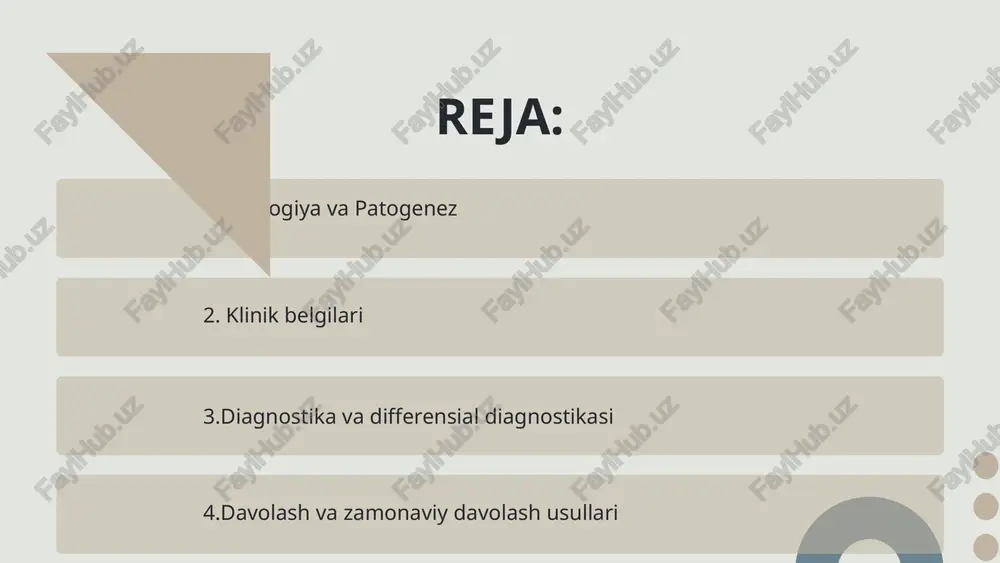 trop gormon): normal yoki yuqori → retseptor javob bermaydi. igf-1: doim juda past → asosiy diagnostik marker. igfbp-3: past → igf-1 sintezlanmagani uchun kamayadi. insulin induksiyali gipoglikemiya testi: normal odamda: gh ↑, igf-1 ↑ laron sindromida: gh ↑, igf-1 ko‘tarilmaydi. eksogen igf-1 yuborilganda: igf-1 darajasi ko‘tariladi va metabolik javob kuzatiladi. suyak yoshi xronologik yoshidan orqada (masalan, 10 yoshli bolada suyak yoshi 5–6 yosh bo‘lishi mumkin). epifiz plastinkalari yopilmagan yoki juda kech yopiladi. metafizlar tor, suyaklar ingichka va nozik tuzilgan. uzoq suyaklarning (femur, humerus) uzunligi qisqa. mri (gipofiz va bosh miya) gipofiz odatda normal kattalikda, tuzilishi saqlangan. bu gh ishlab chiqarilishi normal ekanini ko‘rsatadi → differensial diagnostikada yordam beradi. bolalikdagi gipotiroidizm idiopatik qisqa bo‘y achondroplasia (xondrodistrofiya) turner sindromi (faqat qizlarda) differensial diagnostikasi davolash rekombinant inson igf-1 (mecasermin) – yagona samarali davo. qo‘llanilishi: sutemizikli davrdan boshlash kerak (erta davolash o‘sishni yaxshiroq tiklaydi). 0.04–0.12 mg/kg/kun, 2 marta teri ostiga (s.c.) yuboriladi. ovqat bilan …
