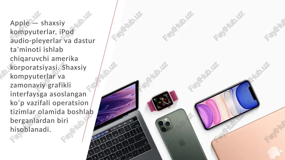 enti ronald reygan texnik progressni rivojlantirgani uchun jobs va wozniakga medal topshiradi. 7 faoliyati 8 " ” 8 9 kompaniya oʻzining bir qism mahsulotlarini oʻziga tegishli doʻkonlar tizimi orqali koʻtara sotadi. aqsh, kanada, yaponiya va buyuk britaniya da 147 ta doʻkoniga ega. „apple“ 2005-yil 24-sentyabr moliyaviy yil yakunlariga koʻra oʻz doʻkonlaridan $2.35 mlrd daromad olgan, bu uning yillik savdo hajmining 17 % ni tashkil etadi. 9 10 11 stive o’zining yangi next va pixar nomli kompaniyalarini tuzishga muvaffaq bo’ldi. next kompaniyasining asosiy vazifasi yangi operatsion tizimlarni tuzish pixar esa animatsion filmlar bilan ishlashga hizmat qilardi. 1993 yili apple kompaniyasi o’zing omadsiz qurilmalaridan biri the apple newton massage pad nomli qurilmani namoyish etadi. 11 12 qurilma o’z vazifasini to’gri bajarmaganligi va narxining qimmatligi uni omadsiz qurilmaga aylantirdi. 1994yili esa kompaniya quick take nomli ilk raqmli kamerani namoyish etadi. ko’p yillar kompaniya zararga ishlaydi 1996yilga kelib kompaniyaning ikki yillik ko’rgan zarari 1mlr …