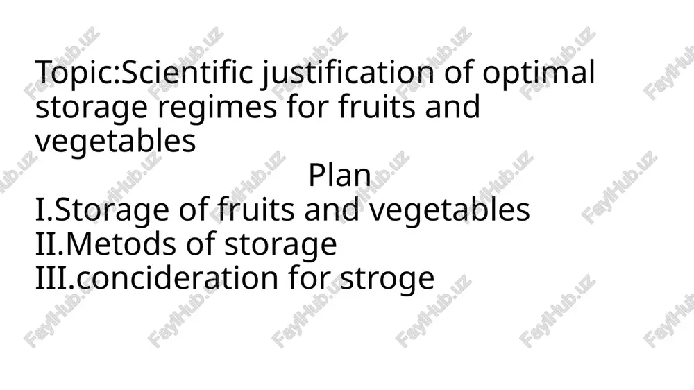 storage of fruits and vegetables - Page 2