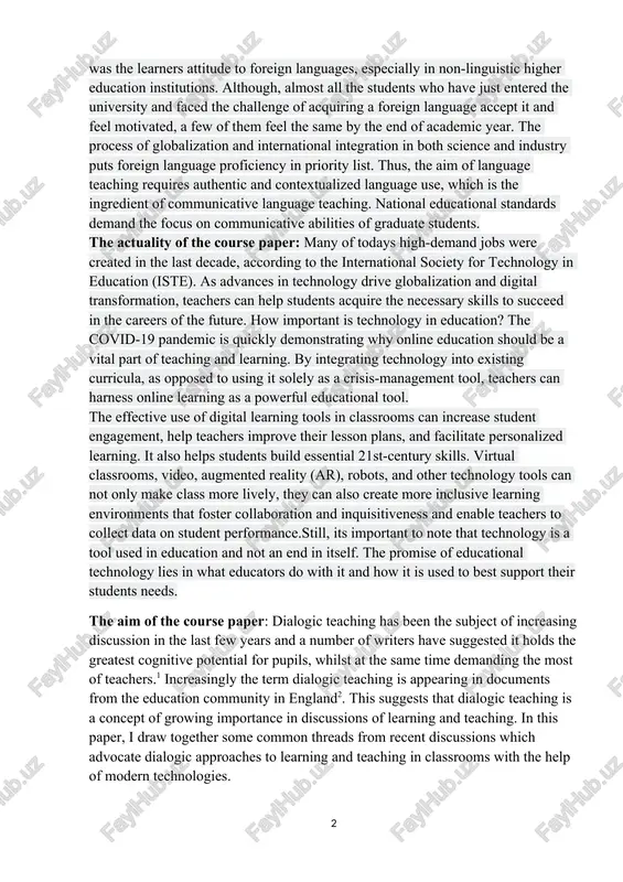 demonstrating why online education should be a vital part of teaching and learning. by integrating technology into existing curricula, as opposed to using it solely as a crisis-management tool, teachers can harness online learning as a powerful educational tool. the effective use of digital learning tools in classrooms can increase student engagement, help teachers improve their lesson plans, and facilitate personalized learning. it also helps students build essential 21st-century skills. virtual classrooms, video, augmented reality (ar), robots, and other technology tools can not only make class more lively, they can also create more inclusive learning environments that foster collaboration and inquisitiveness and enable teachers to collect data on student performance.still, it�s important to note that technology is a tool used in education and not an end in itself. the promise of educational technology lies in what educators do with it and how it is used to best support their students� …