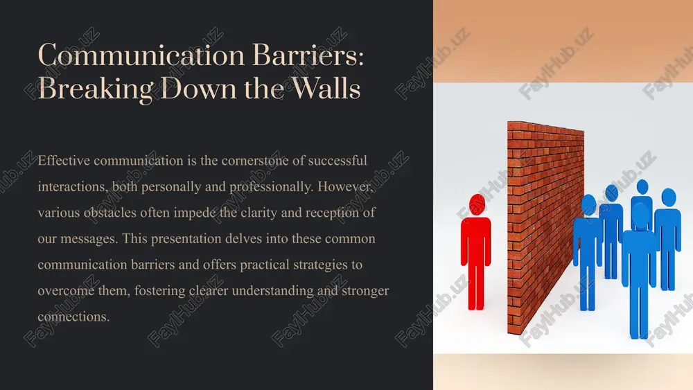 the way emotional barriers stem from the internal states of both the sender and receiver. emotions such as fear, mistrust, stress, and prejudice can significantly alter how messages are sent and received (study.com). impact: these emotional states often lead to defensiveness, misinterpretations, and a general reluctance to engage openly and honestly. solutions: cultivating an environment of trust, actively practising empathy, and developing effective emotional management techniques are crucial for overcoming these personal obstacles. 6 cultural barriers: bridging the divide language differences variations in vocabulary, grammar, and idioms can cause significant misunderstandings. values and beliefs divergent cultural values can lead to differing interpretations of actions and words. nonverbal cues gestures, body language, and personal space vary widely across cultures. for example, direct eye contact is respectful in some cultures but disrespectful in others (study.com). niagara institute highlights that these disparities in cultural norms can profoundly affect message encoding and decoding. solutions: …