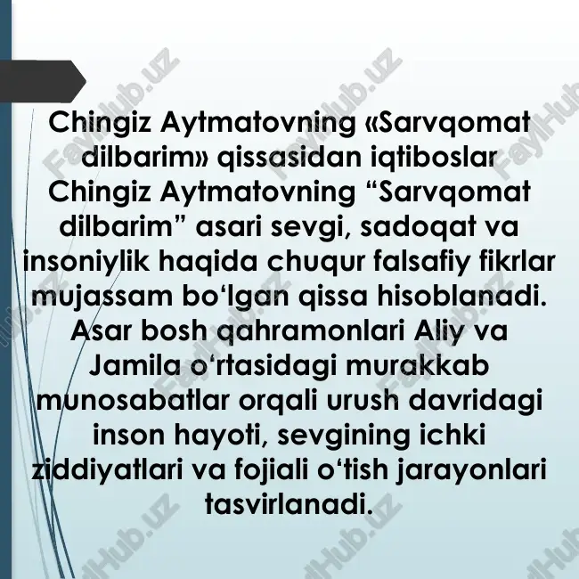 chingiz to‘raqulovich aytmatov - Page 2