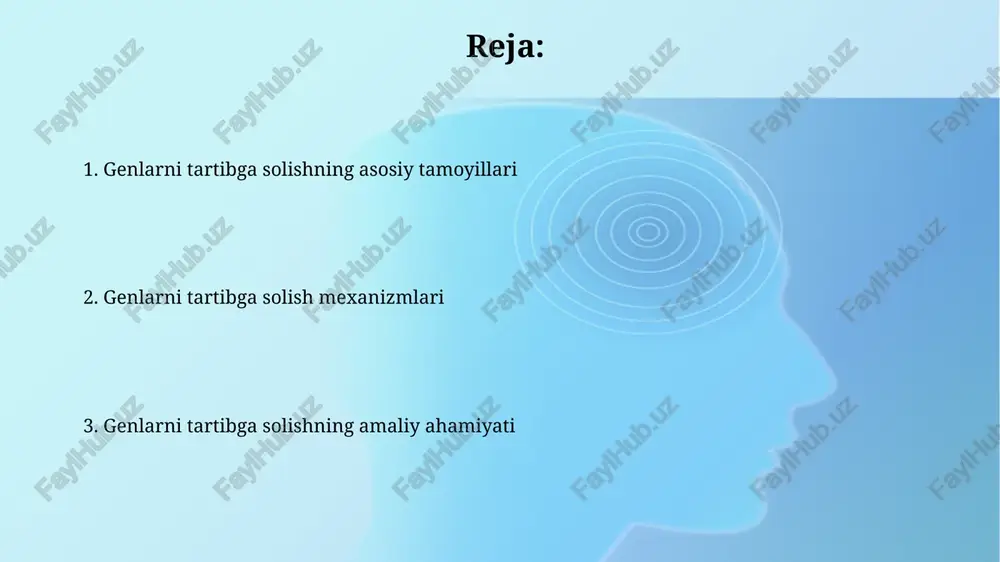 en ifodasi susayadi, past bo'lganda esa kuchayadi. eukariotlarda gen regulyatsiyasi eukariotlarda gen regulyatsiyasi prokariotlarga nisbatan murakkabroq, xromatinning tuzilishi va yadro membranasi kabi omillar ta'sir ko'rsatadi hamda ko'plab transkripsiya faktorlari ishtirok etadi. eukariotlarda gen ifodasi transkripsiya, rnkni qayta ishlash (masalan, splicing), translyatsiya va post-translyatsion modifikatsiyalar kabi ko'plab bosqichlarda tartibga solinadi. transkripsiyani boshqaruvchi omillar transkripsiyani boshqaruvchi omillar, masalan, faollashtiruvchi oqsillar gen transkripsiyasini 100 barobargacha oshirishi mumkin, dnkdagi ma'lum ketma-ketliklarga bog'lanish orqali amalga oshiriladi. repressor oqsillari kabi transkripsiyani boshqaruvchi omillar gen transkripsiyasini bloklaydi, dnkga bog'lanib, rnk polimeraza fermentining bog'lanishiga to'sqinlik qiladi, bu esa gen ifodasini kamaytiradi. xromatinning tuzilishi va regulyatsiya xromatinning tuzilishi dnk va oqsillar, masalan, gistonlar atrofida o'ralgan holda tashkil etiladi, bu esa dnkni ixchamlashtiradi va gen ekspressiyasini tartibga soladi. xromatinni qayta qurish komplekslari atp energiyasidan foydalanib, nukleosomalar pozitsiyasini o'zgartiradi, dnkga kirishni ta'minlaydi va gen ifodasini oshiradi yoki kamaytiradi. mikrornk va gen regulyatsiyasi mikrornklar, taxminan 21-23 nukleotiddan iborat boʻlgan kichik rnk molekulalari, …