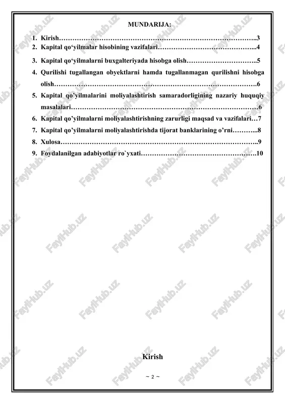 on mamlakat iqtisodiyotini yanada isloh qilish va modernizatsiyalash, ayniqsa, xususiy sektorni rivojlantirar ekan, investitsiya va kapital qo`yilmalar jadallashtirishdagi xalqaro tajribalarga suyanmog`i lozim. binobarin, o`zbekistonning jahon hamjamiyatiga dadil va nufuzli tarzda kirib borayotganligi mamlakatning iqtisodiy-siyosiy sohalaridagi imkoniyatlaridan to`liq foydalanishni talab qilishi tabiiydir. iqtisodiyotni modernizatsiyalash sharoitida kapital qo`yilmalar hajmini oshirish, uni moliyalashtirish manbalarini izlab topish muhim hisoblanadi. davlat mulkining iqtisodiyotdagi salmog’i kamayib, xususiy sektorning o’rni va rolining oshib borishi natijasida kapital qo`yilmalarni respublikamiz iqtisodiyoti tarmoqlariga kiritish borasidagi qiziqishi ortib bormoqda. biroq, imkoniyatlar chegaralangan bo’lsada mamlakatdagi mavjud investitsion muhit ichki va xorijiy xo’jalik yurituvchi sub’ektlar uchun har qanday sharoitda ham bo’sh turgan pul mablag’larini investitsion faoliyatga jalb etish va undan daromad olishni kafolatlamog’i lozim. bu vazifani oqilona hal qilish, o’z navbatida, samarali hisoblangan ustuvor tarmoqlarni aniqlash, mahalliy va xorijiy kapital qo`yilmalarni rag’batlantiruvchi maqbul investitsion siyosat yuritish va qulay investitsion muhit yaratishni talab etadi. shu boisdan ham nafaqat ichki, balki xorijiy kapital qo`yilmalarni hajmini …