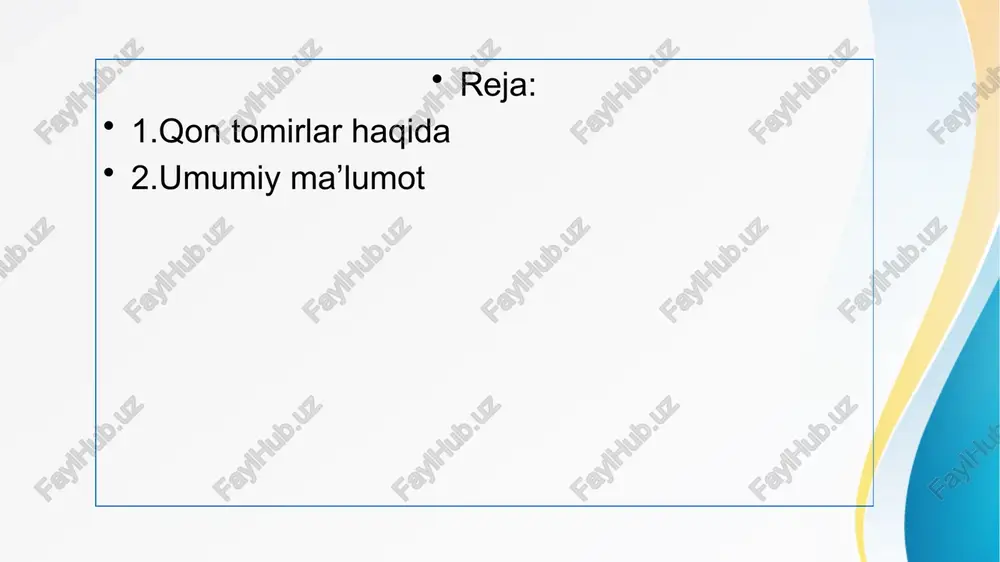 venasi nomi bilan chap bo`lmachada yakunlanadi. . qon tomirlarni a`zodan tashqarida joylashgan va a`zo ichida yo`naladigan qismlarga bo`linadi. bu bo`linish nisbiy bo`lib, asosan qon tomirlar uzluksiz birbiriga davom etadi. a`zo ichidagi qon tomirlardan va undan ham kichikroq qism tuzilganligini aniqlash mumkin. asosan o`pka, jigar, buyrak, taloq kabilar kichik qismlarga bo`linadi. arterial tomirlar birin-ketin mayda tomirlarga bo`linadi: nixoyat eng mayda arteriolalar hosil bo`lib, ular devorida bir qavat mushak hujayralar bo`ladi. o`z navbatida prekapilyarlarga bo`linadi. . prekapilyar esa ko`plab kapilyarlarga bo`linadi. kapillyar devorida mushak hujayrasi uchramaydi, ular faqat bir qavat endoteliy hujayrasidan tuzilgan bo`ladi. kapillyar postkapilyarni hosil qilib, ular esa o`z navbatida venulaga aylanadi. kapillyar devori orqali kislarod va oziq moddalar qondan a`zo to`qimalarga o`tsa, karbonad angidrid va modda almashinuvi natijasida hosil bo`lgan moddalar qonga o`tadi. o`pka kapilyari esa aksincha karbonat angidridni chiqarib, kislorodni qabul qiladi. buyrakning birlamchi kapilyari esa modda almashinuvi natijasida hosil bo`lgan moddalarni chiqaradi. kapillyar orqali ichki sekretsiya bezlari …