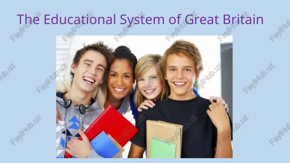 are several types of schools in g.b. grammar schools provide an academical cause for selected pupils from the age of 11 to 18. only those children who have the best results are admitted to these schools. they give pupils a high level of academic education which can lead to the university. 5 yoshdan 16 yoshgacha bo'lgan bolalar uchun maktabda o'qish majburiydir, biroq 5 yoshgacha bo'lgan bolalar uchun ba'zi shartlar mavjud va ba'zi o'quvchilar 16 yoshdan keyin oliy o'quv yurtlariga tayyorgarlik ko'rish uchun maktabda qoladilar. davlat maktab tizimi odatda 2 bosqichga (o‘rta va boshlang‘ich) bo‘linadi.boshlang‘ich maktablarning aksariyati aralash. ular chaqaloqlar maktablariga (5 yoshdan 7 yoshgacha) va kichik maktablarga (7 yoshdan 11 yoshgacha) bo'linadi. kichik maktablarda o'quvchilar ko'pincha qobiliyatlariga qarab a, b, c yoki d toifalariga joylashtirilar edi. ilg'or ota-onalar va o'qituvchilarning bosimi ostida 11+ imtihon endi mamlakatning aksariyat joylarida bekor qilindi. g.b.da bir necha turdagi maktablar mavjud. grammatika maktablari 11 yoshdan …