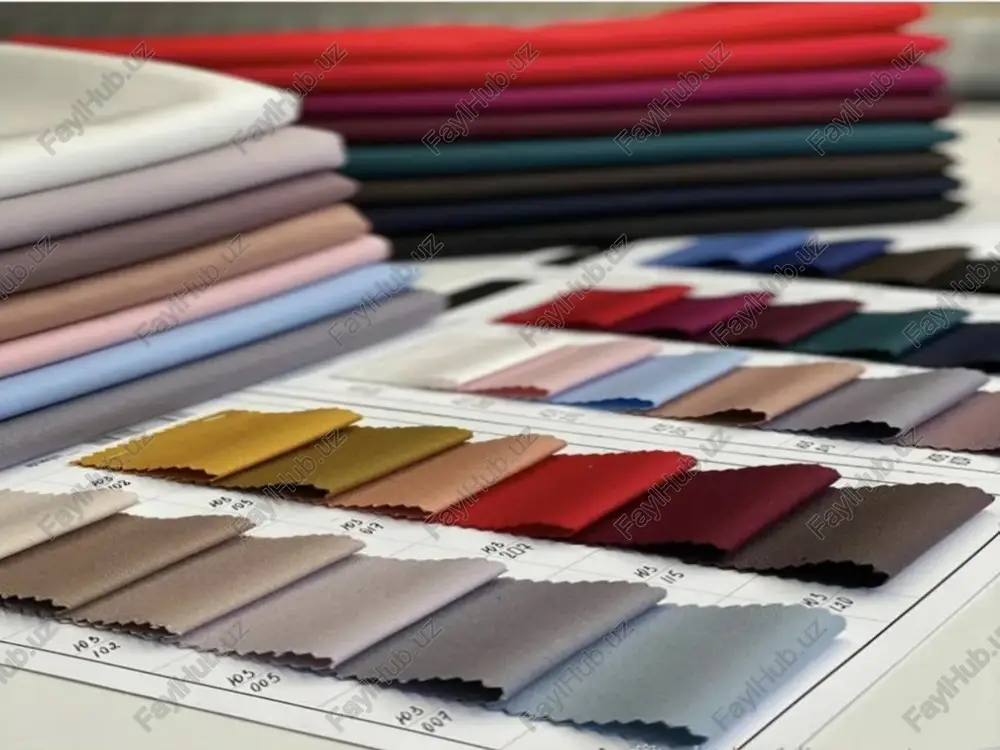shligini baholashga yordam beradi. mahalliy matolar (paxta, ipak, adras) an’anaviy texnologiyalarga asoslangan bo‘lsa, xorijiy matolar (sintezik, nanotexnologiyali) innovatsiyalarga boy. tahlil sifat, narx, ekologiklik va bozor ulushi jihatlaridan o‘tkaziladi. yangi matolarning iqtisodiy samaradorligi va istiqbollari bozordagi raqobatbardoshlik va narx siyosati yangi matolarning iqtisodiy samaradorligini belgilaydi. raqobatbardoshlik xarajatlar, sifat va marketing orqali ta’minlanadi. narx siyosati esa bozor ulushini kengaytirishga xizmat qiladi.raqobatbardoshlikni oshirish uchun xarajatlar optimallashtiriladi: masalan, avtomatlashtirish orqali ishlab chiqarish xarajatlari 20% ga kamayadi. kelajakdagi rivojlanish yo‘nalishlari kelajakdagi rivojlanish yo‘nalishlari barqarorlik, texnologiya va innovatsiyalarga qaratilgan. 2025 yilda tekstil tendensiyalari: suvsiz bo‘yash, biomateriallar va aqlli matolar.barqarorlik yo‘nalishi: qayta ishlangan matolar bozorni 8,1% ga o‘stiradi. amaliy misol: alga tolalaridan matolar ekologik muammolarni hal qiladi.texnologik rivojlanish: ai va 3d bosib chiqarish. dalil: robotlashtirish xarajatlarni 30% kamaytiradi. xulosa yangi matolarning assortimentini aniqlashyangi mato assortimentini aniqlashning amaliy ahamiyati yangi matolarning assortimentini aniqlash to‘qimachilik sanoatida mahsulot sifatini oshirish, bozor talablariga moslashish va iste’molchilar ehtiyojlarini qondirishda muhim rol o‘ynaydi. …