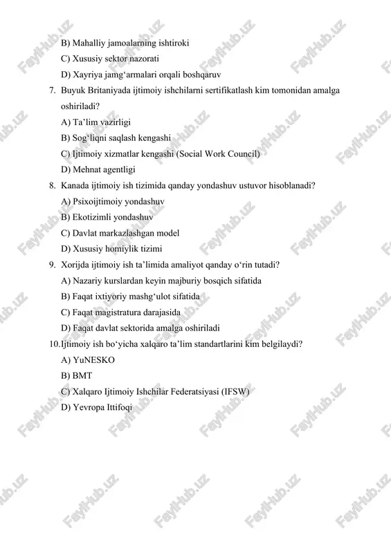 ijtimoiy ish amaliyoti darajasi va ta’lim - Page 2
