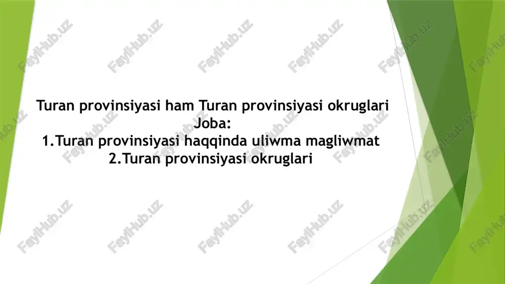i wazıypa esaplanadı. turan provinsiyasining mádeniy turmısı júdá bay. bul jerde ózbek xalqiniń áyyemgi dástúrleri, muzıka, oyınlar, hám xalqqa tán kórkem ónerlerden paydalanılǵan. usınıń menen birge, bul aymaqta basqa turk xalıqları hám musulman dúnyasınıń mádeniy tásiri de sezilerli. muzıka hám poeziya turandıń eń rawajlanǵan kórkem óneri bolıp, bul jerde “mártebe” muzıkası keń tarqalǵan. xalıq gúrrińleri, ańızlar hám qosıqlar da bul jerde jaqsı saqlanıp qalǵan. turan provinsiyasi ózbekstannıń qubla aymaqlarından biri bolıp, onıń quramında bir neshe okruglar jaylasqan. bul bólimde turan provinsiyasidagi okruglar haqqında ulıwma maǵlıwmatlar beriledi. úlkedegi hár bir okrugning ayriqsha ekonomikalıq, social hám mádeniy qásiyetleri bar. buxara wálayatı turan provinsiyasining qubla-batıs bóleginde jaylasqan. bul wálayattıń tariyxıy miyrasları júdá bay bolıp, kóplegen áyyemgi estelikler, tariyxıy jaylar hám diniy ótmishten qalǵan estelikler menen belgili. buxara qalası úlkede tariyxıy oray retinde ataqlı. buxara wálayatında awıl xojalıǵı, ásirese paxta jetistiriw hám sharbashılıq, zárúrli ekonomikalıq tarmaqlardı quraydı. sonıń menen birge, bul aymaqta turizm sanaatı …