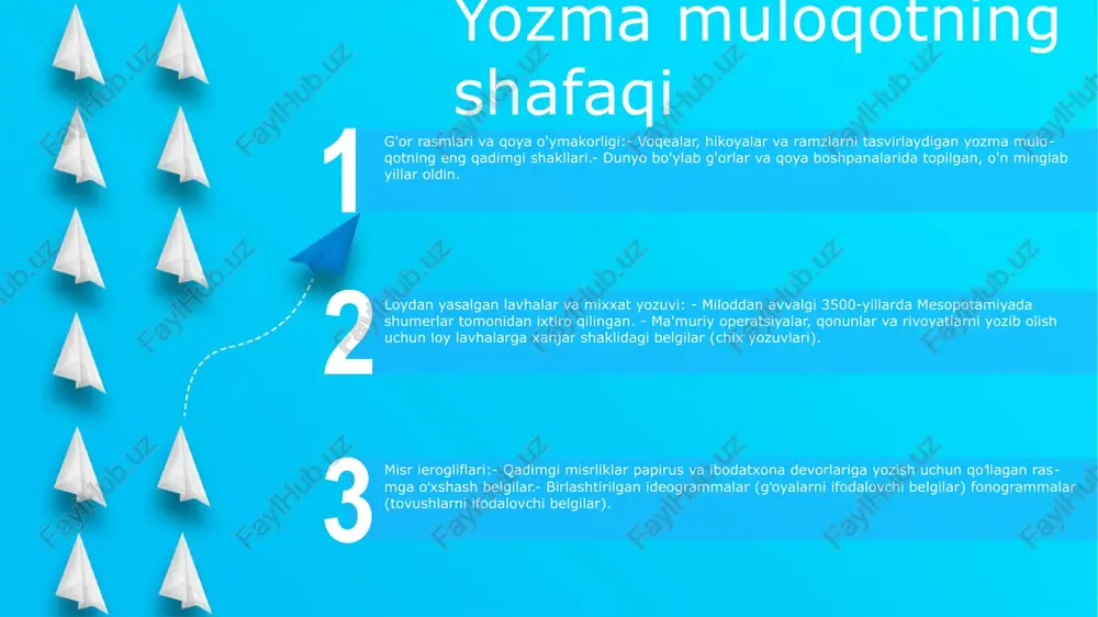 ritmik yig'ilishlarda bo'lsin, baraban chalishning umumiy tajribasi til to'siqlarini engib o'tib, rishtalarni mustahkamlovchi birlik va tegishlilik tuyg'usini yaratadi. qadimgi muloqotda baraban chalinishi: barabanlar qadim zamonlardan beri aloqa vositasi sifatida ishlatilgan va xabarlarni uzoq masofalarga etkazish vositasidir. turli xil ritmlar va naqshlar muayyan ma'nolarni ifodalashi mumkin, bu esa jamoalarga ma'lumotni tez va samarali ravishda almashish imkonini beradi. vaqtsiz san'at: baraban san'ati avlodlarga o'tib, vaqt o'tishi bilan rivojlanib, moslashib borgan. an'anaviy qo'l barabanlaridan tortib zamonaviy baraban to'plamlarigacha, barabanlarning ritmik zarbasi turli madaniyatlarda aks sado berishda davom etib, odamlarni musiqaning universal tili orqali bog'laydi. signal yong'inlari: tunni yoritadi signal yong'inlari: tungi yoritgichlar signal yong'inlari qadimgi zamonlardan beri qo'llanilgan, ibtidoiy, ammo samarali aloqa vositasi bo'lib xizmat qilgan. tepaliklar yoki boshqa baland joylarda alangalangan bu yong'inlar ko'rinadigan yorug'lik yoki tutun signallari orqali xabarlarni uzatdi. axborot malumot uzatishning eng qadimgi metodlarisignal yong'inlari axborot uzatishning dastlabki shakllaridan biri sifatida xabarlarni katta masofalarga etkazishda hal qiluvchi rol o'ynadi. …
