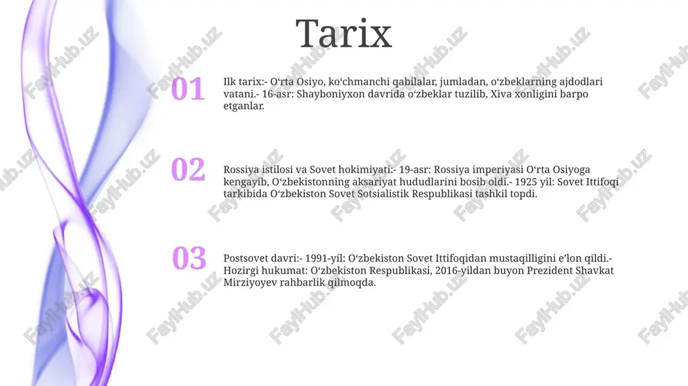 y taom: plovo'zbekiston milliy taomi - bu palov, odatda go'sht, sabzavot va ziravorlardan iborat guruch palovi. bu sevimli asosiy taom bo'lib, maxsus holatlarda ham, kundalik ovqatlarda ham xizmat qiladi. umumiy ingredientlar: o'zbek oshxonasida pomidor, piyoz va sabzi kabi yangi sabzavotlardan keng foydalaniladi. go'sht, ayniqsa qo'zichoq va mol go'shti ham ajralmas hisoblanadi. zira, koriander va paprika kabi ziravorlar o'ziga xos lazzat qo'shadi. mintaqaviy o'zgarishlar: palov hamma joyda bo'lsa-da, mintaqaviy tafovutlar mavjud. farg'ona vodiysi o'zining shirin palovi bilan mashhur bo'lsa, buxorodagi variantda go'shtning katta bo'laklari mavjud. xiva paloviga mahalliy guruch va mayiz qo‘shilgan bo‘lib, taomga o‘ziga xoslik bag‘ishlaydi. iqtisodiyot aholi jon boshiga yaim: 2160 aqsh dollari (nominal, 2023 yil hisobi) yaim: 70,56 milliard dollar (nominal, 2023 yil taxminiy) sanoatning asosiy tarmoqlari: qishloq xoʻjaligi, energetika, togʻ-kon sanoati, toʻqimachilik, oziq-ovqat mahsulotlarini qayta ishlash, avtomobilsozlik san'at va hunarmandchilik yog'och o'ymakorligi va laklash: o'zbek yog'och o'ymakorlari tabiat va islom me'morchiligidan ilhomlangan murakkab dizaynlardan foydalangan holda murakkab …