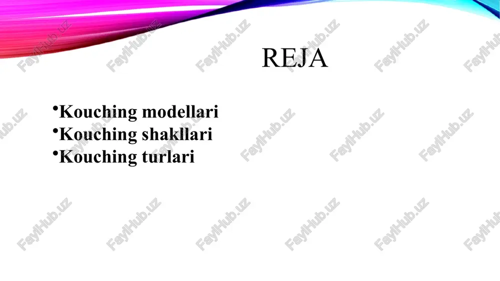 , ko‘nikma, pul va yordam beradigan odamlar. to‘siqlarni ko‘rish: maqsadga erishishga nima xalaqit beradi? qanday qiyinchiliklar yuzaga kelishi mumkin? options (variantlar): maqsadga erishishning turli yo‘llarini izlash options (variantlar) — maqsadga erishish yo‘llarini izlash bu bosqichda shaxs yoki o‘quvchi turli strategiyalar va yechimlar ustida fikr yuritadi. maqsad — ijodiy va kengroq qarash orqali ko‘proq imkoniyatlarni ko‘rish. will (iroda): tanlangan yo‘l bo‘yicha aniq reja tuzish va motivatsiyani oshirish will (iroda) — reja va motivatsiya bosqichi bu grow modelining oxirgi bosqichi bo‘lib, maqsadga erishish uchun aniq harakat rejasini tuzish va shaxsning irodasi va motivatsiyasini oshirishga qaratilgan. oskar modeli o – outcome (natija) s – situation (holat) k – key steps (asosiy qadamlar) a – action (harakat) r – review (natijani baholash) clear modeli bu model shaxsiy va professional muhitda ishlatiladi: c – contracting (shartnoma, kelishuv) l – listening (diqqat bilan tinglash) e – exploring (o‘rganish, tahlil) a – action (harakatga yo‘naltirish) r – …