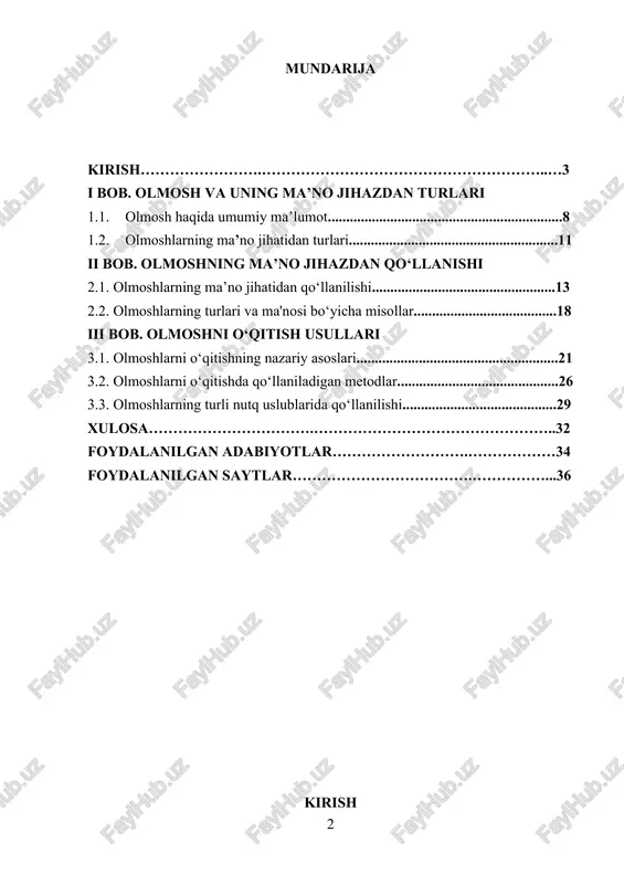 no jihatidan turlarini, ularning nutqdagi funksiyalarini o‘rganish va olmoshlarni o‘qitish usullarini tahlil qilishdir. o‘zbekiston respublikasi prezidenti (2017). "o‘zbek tilini o‘rganish va rivojlantirish bo‘yicha davlat dasturini tasdiqlash to‘g‘risida" qarori. ushbu qaror o‘zbek tilini rivojlantirish, uni ta'lim tizimida keng qo‘llash va aholi o‘rtasida davlat tili sifatida o‘zbek tilini yanada kuchaytirishga doir muhim chora-tadbirlarni o‘z ichiga oladi.[footnoteref:1] [1: o‘zbekiston respublikasi prezidenti (2022). "o‘zbekiston respublikasining til siyosatini yanada takomillashtirishga doir qo‘shimcha chora-tadbirlar to‘g‘risida" qarori. tashkent: o‘zbekiston respublikasi prezidenti. ] o‘zbekiston respublikasi prezidenti (2019). "o‘zbekiston respublikasida davlat tili siyosatini amalga oshirishning yangi yo‘nalishlarini belgilash to‘g‘risida" qarori. ushbu qaror davlat tilini rivojlantirish va uning amaldagi holatini yanada yaxshilash, shu jumladan o‘zbek tilining nutq uslublarini o‘qitishda samarali usullarni joriy etishga qaratilgan. o‘zbekiston respublikasi prezidenti (2020). "ta'lim sohasida innovatsion texnologiyalarni joriy etish va rivojlantirish bo‘yicha qo‘shimcha chora-tadbirlar to‘g‘risida" qarori. bu qaror ta'lim tizimida zamonaviy texnologiyalarni joriy etish va o‘zbek tilini o‘qitish jarayonida innovatsion metodlarni qo‘llashning ahamiyatini ta'kidlaydi. o‘zbekiston …