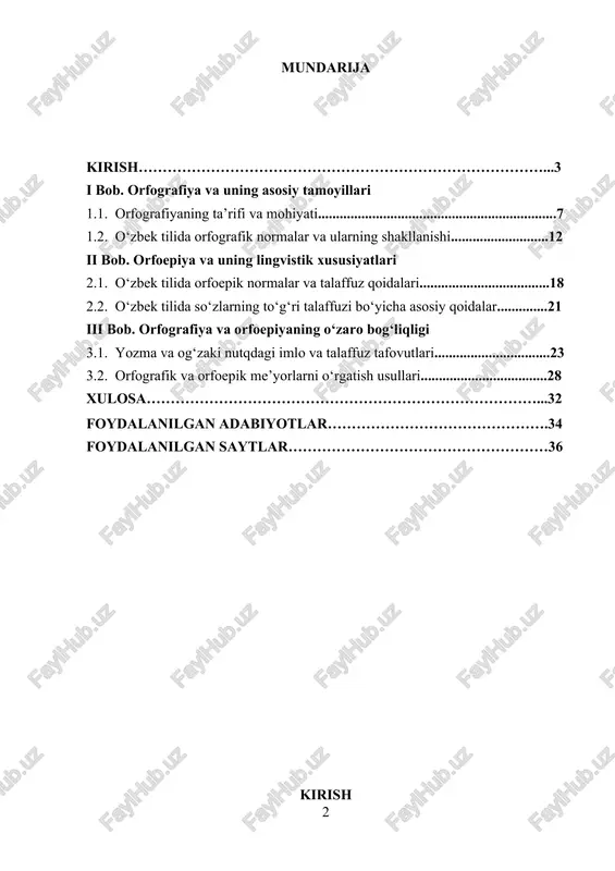 cha qator huquqiy hujjatlar qabul qilindi. jumladan, o‘zbekiston respublikasi prezidenti shavkat mirziyoyevning 2019-yil 21-oktabrdagi **“o‘zbek tilining davlat tili sifatidagi nufuzini oshirish va rivojlantirish chora-tadbirlari to‘g‘risida”**gi pf-5850-sonli farmoni til siyosati sohasidagi muhim hujjatlardan biri bo‘lib, unda o‘zbek tilining davlat tili sifatida jamiyatdagi o‘rni mustahkamlanishi, rasmiy hujjatlar yuritilishida adabiy til me’yorlariga qat’iy rioya qilish zarurligi ta’kidlangan.[footnoteref:1] [1: o‘zbekiston respublikasi prezidentining 2017-yil 22-maydagi pq-3027-sonli qarori. o‘zbek tilining yanada rivojlanishini ta’minlash va uning o‘rni va ahamiyatini oshirishga qaratilgan tadbirlar to‘g‘risida. toshkent: o‘zbekiston respublikasi prezidentining qarori, 2017. – 10-20 betlar. ] shuningdek, 2020-yil 10-aprelda qabul qilingan “o‘zbek tilini rivojlantirish va til siyosatini takomillashtirish bo‘yicha chora-tadbirlar dasturi” doirasida davlat tilining rasmiy maqomini mustahkamlash, ilmiy asoslangan imlo qoidalarini ishlab chiqish va adabiy til me’yorlarini keng targ‘ib etish bo‘yicha muhim ishlar amalga oshirilmoqda. ushbu hujjatlarda til madaniyatini yuksaltirish, orfografiya va orfoepiya qoidalariga amal qilish orqali xalqaro miqyosda o‘zbek tilining mavqeini oshirish masalalari belgilab berilgan. mazkur kurs ishida o‘zbek …