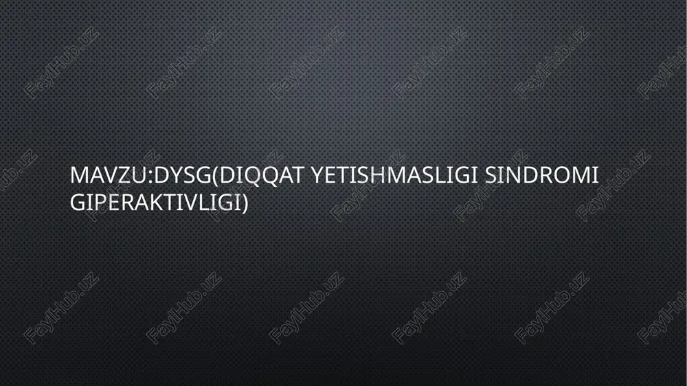 arga va psixologik farovonlikka salbiy ta’sir ko‘rsatishi mumkin. akademik qiyinchiliklar: dyugs bo‘lgan bolalar va kattalar uzoq vaqt davomida diqqatni jamlashni va vazifalarni bajarishda qiyinchiliklarga duch kelishlari mumkin. ular ma’lumotlarni yodlashda, vazifalarni o‘z vaqtida bajarishda va ko‘rsatmalarga rioya qilishda qiyinchiliklarga duch kelishlari mumkin. bu past o‘qish yutuqlariga, akademik karerada muammolarga va o‘qishga salbiy munosabatga olib kelishi mumkin. ijtimoiy muammolar: dyugs bo‘lgan odamlar ijtimoiy aloqalarni o‘rnatish va qo‘llab-quvvatlashda qiyinchiliklarga duch kelishlari mumkin. ular jamiyatda xulq-atvor qoidalariga rioya qilishda, o‘z his-tuyg‘ularini va boshqa odamlarga bo‘lgan munosabatlarini boshqarishda qiyinchiliklarga duch kelishlari mumkin. yuqori qo‘zg‘aluvchanlik, diqqatning yetishmasligi va impulsivlik ziddiyatlarga, tengdoshlar tomonidan rad etishga va ijtimoiy izolyatsiyaga olib kelishi mumkin ijtimoiy muammolar: dyugs bo‘lgan odamlar ijtimoiy aloqalarni o‘rnatish va qo‘llab-quvvatlashda qiyinchiliklarga duch kelishlari mumkin. ular jamiyatda xulq-atvor qoidalariga rioya qilishda, o‘z his-tuyg‘ularini va boshqa odamlarga bo‘lgan munosabatlarini boshqarishda qiyinchiliklarga duch kelishlari mumkin. yuqori qo‘zg‘aluvchanlik, diqqatning yetishmasligi va impulsivlik ziddiyatlarga, tengdoshlar tomonidan rad etishga va ijtimoiy …