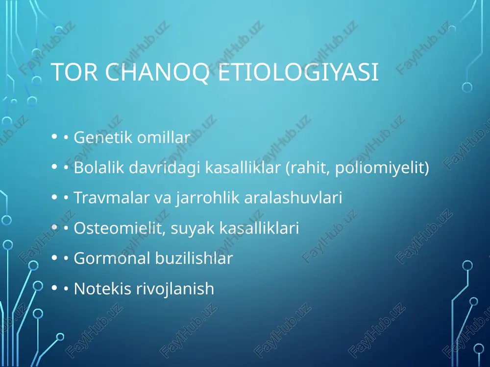 tor chanoq etiologiyasi - Page 2